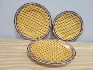 Fitz & Floyd Avignon 3Pcs Salad + Bread Butter Plate Set - Picture 1 of 7