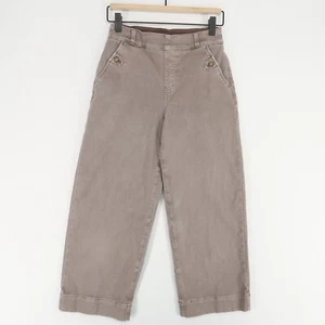 Spanx Stretch Twill Cropped Hose Damen Small Washed Grau Stretch Pull On - Bild 1 von 12