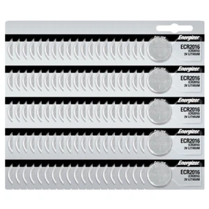 Energizer CR2016 Battery 3V Lithium Coin Cell (100 Count) - Picture 1 of 8