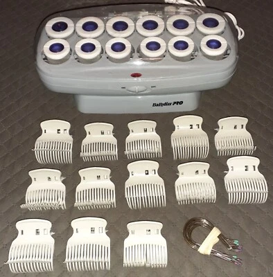 Setter de pelo BaByliss Pro Hot Roller 12 rodillos flocados rizadores clips BABCHV14  Foto 1 de 4