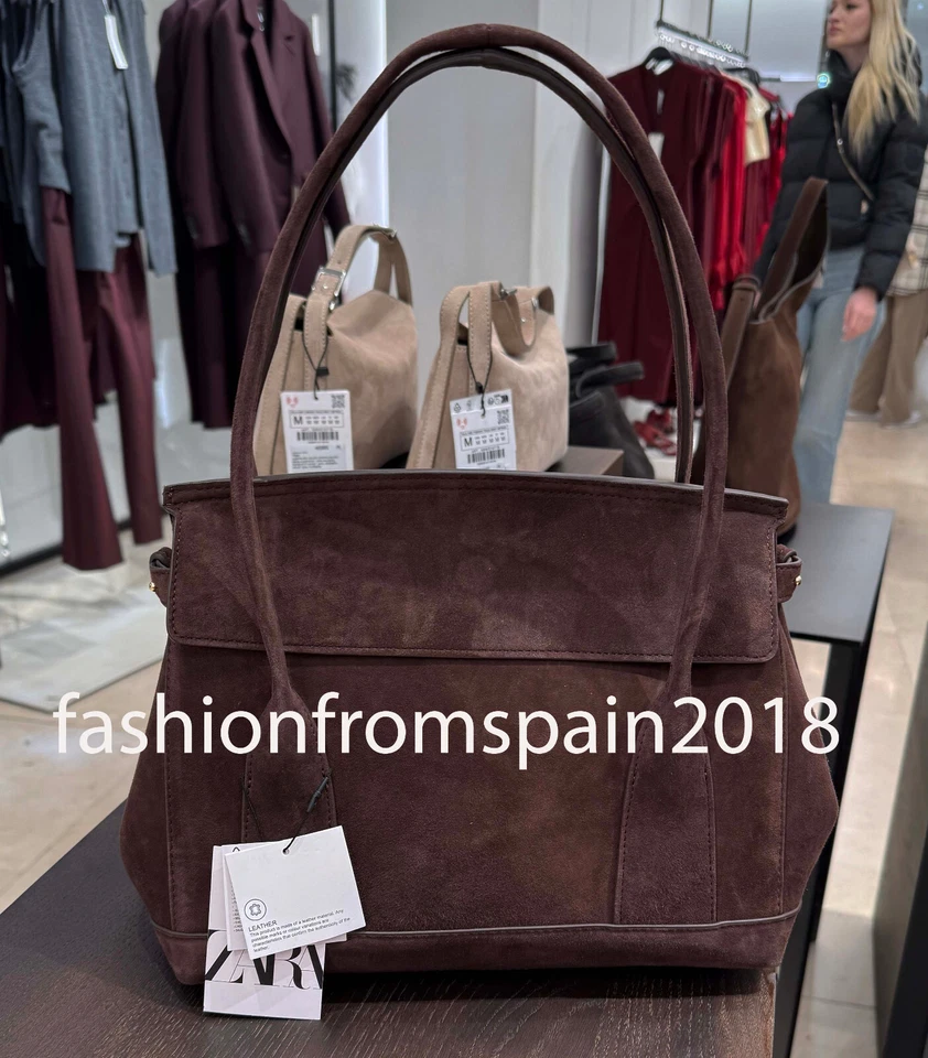 ZARA BOLSO CIUDAD MUJER CUERO MARRÓN 6069/510/700 Foto 1 de 1