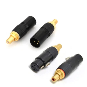 Adattatore presa femmina XLR a RCA placcato oro 4 pezzi convertitore cavo bilanciato HiFi - Foto 1 di 8