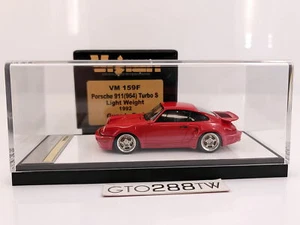 Make Up Vision 1:43 Porsche 911 (964) Turbo S Leggero 1992 Paragrafi Rosso VM159F - Foto 1 di 7