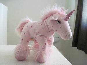 Build A Bear PINK PONY HORSE 11" UNICORN Plush Stuffed Animal Pink Stars - Picture 1 of 3