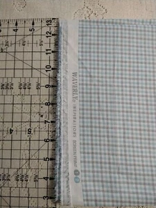 Blue Gray Gingham Plaid Waverly Inspirations Cotton Fabric BTHY 18x44" - Picture 1 of 3