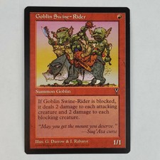 x1 Goblin Swine-Rider Visions MTG Magic the Gathering Singles NM