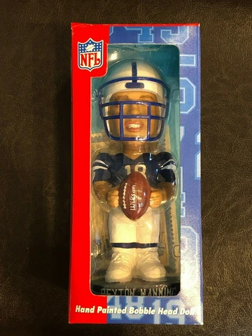 Genuine Hand Painted Bobble Head Doll NFL OB Peyton Manning Cover