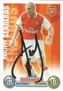 PHILIPPE SENDEROS SIGNED ARSENAL 2007/2008 MATCH ATTAX TRADING CARD+COA - Bild 1 von 1