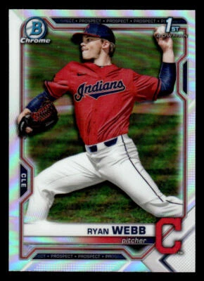 QTY Ryan Webb 2021 Bowman Draft Chrome Refractor #BDC-57 - Image 1 of 2