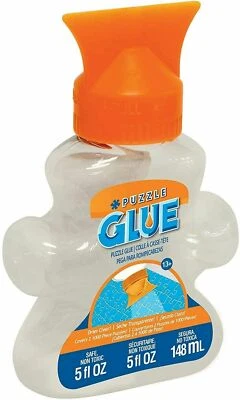 MasterPieces Puzzle Glue Jigsaw Shaped Bottle, Spreader Included, 5 fl oz - Image 1 of 4