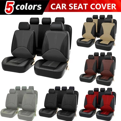 For LEXUS Car Seat Covers Leather /Polyster 5 Seats Front Rear Full Set Cushions Foto 1 de 4