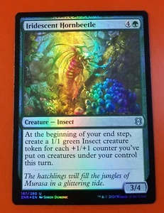 1x Iridescent Hornbeetle | FOIL | Zendikar Rising | MTG Magic Cards - Picture 1 of 4