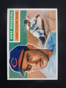 1956 Topps Baseball Card #163 Gene Woodling Grey Back (NM+) - Picture 1 of 2