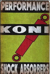 Vintage Retro KONI PERFORMANCE SHOCK ABSORBERS Metal Sign - Picture 1 of 1