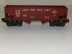 LIONEL O-027 GAUGE POSTWAR 25000 LEHIGH VALLEY 2 BAY HOPPER - Picture 1 of 7