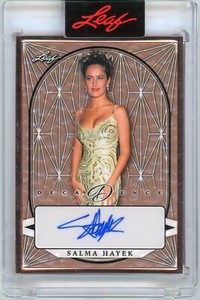 2023 Leaf Decadence Pop Century SALMA HAYEK Encased Auto Bronze 07/10