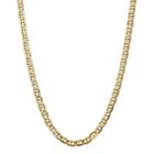 14k Yellow Gold 7mm Concave Anchor Chain Necklace CCA180