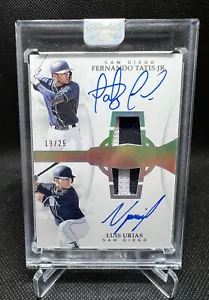 2019 Flawless /25 Fernando Tatis Jr Luis Urias RPA Rookie Dual Patch Auto Rookie - Picture 1 of 2