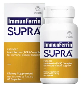 iHealth ImmunFerrin SUPRA NEW Lactoferrin Complex 60 Capsules - Picture 1 of 2