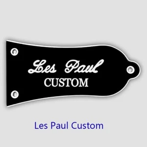 Piezas para Epiphone LP 'Les Paul CUSTOM' TRUSS ROD PLACA DE CUBIERTA, 2 capas negro - Imagen 1 de 1