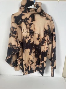Vintage Bleached Champion Reverse Weave Sweatshirt Hoodie xl 90s custom dye - Picture 1 of 3