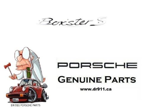 Genuine Porsche Boxster S Emblem in Chrome 987 2005-2012  Logo   98755903702