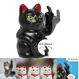 ANGRY CAT - Winkekatze Lucky CAT - Lustige Winkende Katze - Japanische Winkkatze - Bild 1 von 1