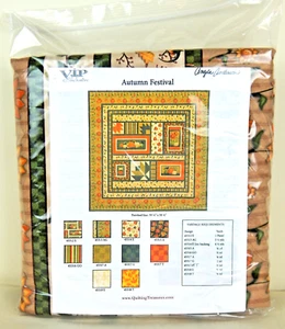 Autumn Festival Quilt Kit Angela Anderson for Quilting Treasures 11 Yds Fabric - Picture 1 of 5