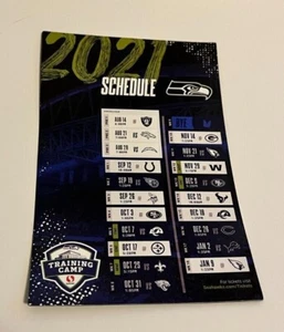 2021 SEATTLE SEAHAWKS SCHEDULE MAGNET - Picture 1 of 1
