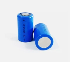 4 pcs X 14250 EUNICELL 3.0V LITHIUM 1/2AA BATTERY FLAT TOP NON RECHARGEABLE - Picture 1 of 1