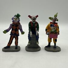 LEMAX SPOOKY TOWN " EVIL SINISTER CLOWNS "  # 12885 2011 SET OF 3