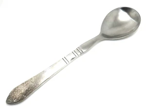 Georg Jensen Denmark 925 Sterling Silver & Stainless Continental Serving Spoon - Picture 1 of 6