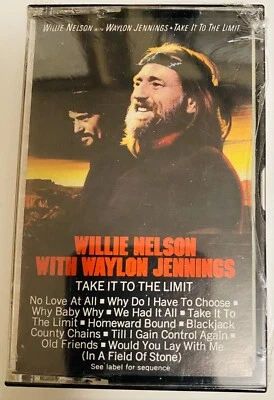 willie nelson waylon jennings sealed cassette tape take it to the limit  - Image 1 of 2