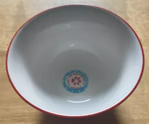Signature Gypsy Ceramic Bowl Colorful Boho Shabby Chic Floral Design - Picture 1 of 2