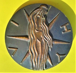 Medalla FRANCIA VICHY 1977 rara Ø 67,0 mm -159,0 gr - Imagen 1 de 7