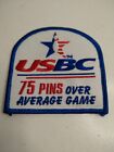 USBC United States Bowling Congress 75 Pins Over Average Game Patch Embroidered