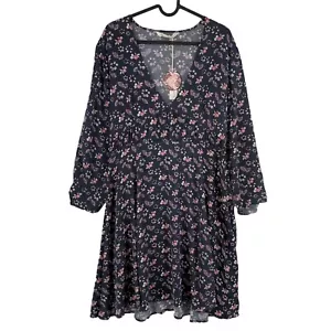 ODD MOLLY Dark Grey Cosmic Moments Long Sleeves Dress Size 3 / L - Picture 1 of 10