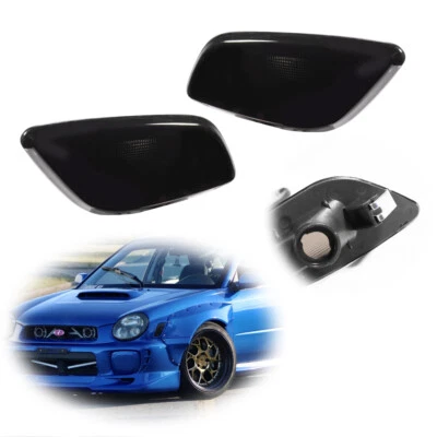 Se adapta a 02-03 Subaru Impreza Kit de lentes de señalización de esquina delantera ahumada para Subaru Impreza Foto 1 de 4