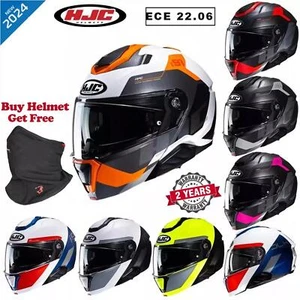 HJC I91 2024 Flip Front Helmet Sports Motorcycle Motorbike Modular Helmet - Picture 1 of 10