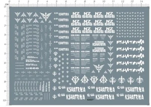 1/144 Scale HG NEO NZ-666 KSHATRIYA GDM Model Kit Water Decal White 62027 - Picture 1 of 1