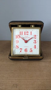 Reloj despertador de viaje United Clock Works vintage, buen estado de funcionamiento - Imagen 1 de 5