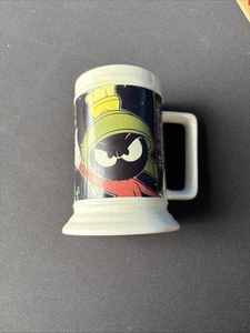 1997 Marvin The Martian Attack! Ceramic Coffee Cup Stein Mug 5 1/2” Looney Tunes - Picture 1 of 9