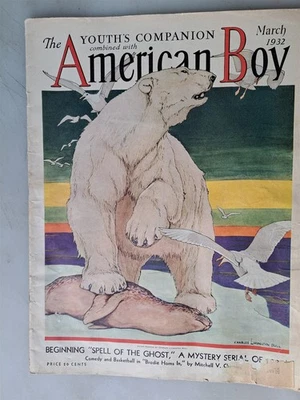 American Boy Magazine - March 1932 Issue Sports, Western, SciFi, Etc. Fiction Foto 1 de 4