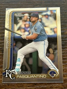 2025 Topps Chrome #165 Vinnie Pasquantino MLB Kansas City Royals - Picture 1 of 3