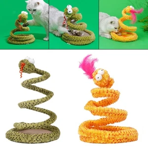 Katzenspirale Schlangenspielzeug Aktivität Haustier Spule Spirale Action - Picture 1 of 12