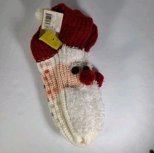 Papá Noel 3D Navidad Calcetines/Zapatillas Nuevo con Etiquetas Nuevo Talla Única Difícil de Encontrar y Raro! - Imagen 1 de 8