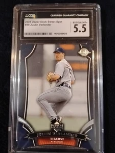 2005 Upper Deck Sweet Spot - #59 Justin Verlander (RC) SGC 5.5 - Picture 1 of 2
