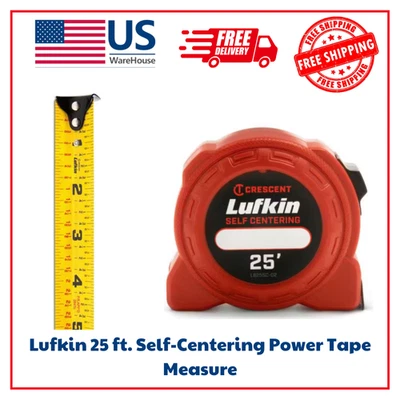CRESCENT Lufkin 25 ft. Self-Centering Power Tape Measure