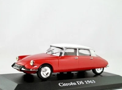 ATLAS, CITROEN DS 1963 rouge avec toit blanc, échelle 1/43, ATL2891005 - Photo 1/3
