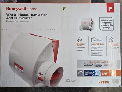 Honeywell HE280A Home Whole Home Humidifier and Humidistat  - Image 1 of 3